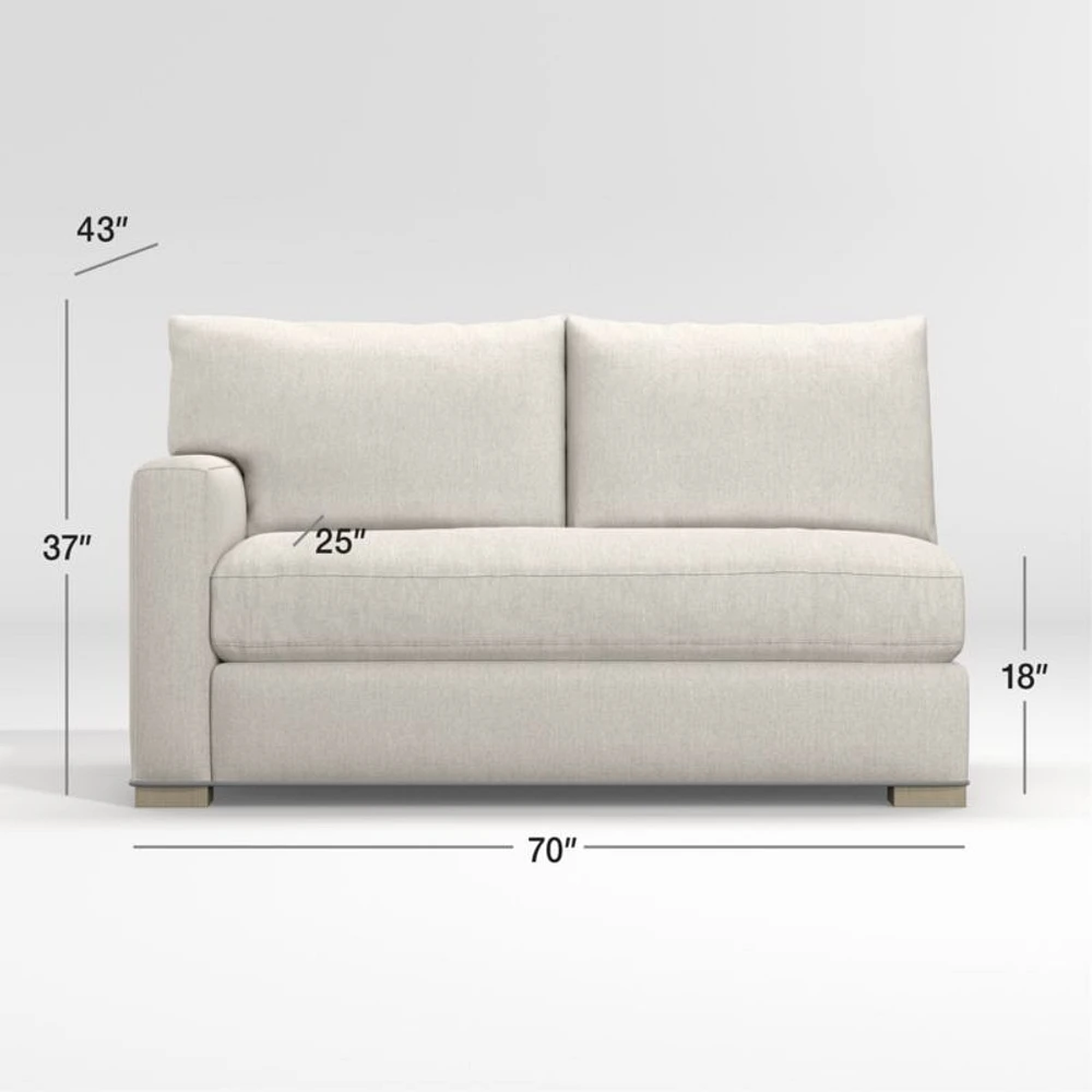 Axis Bench Left-Arm Apartment Sofa