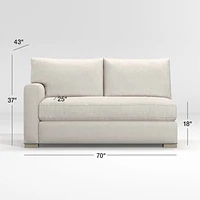 Axis Bench Left-Arm Apartment Sofa