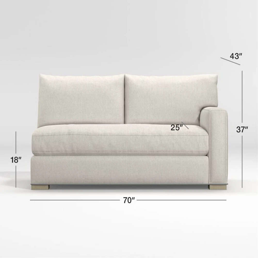 Axis Bench Right-Arm Apartment Sofa
