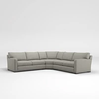 Axis 3-Piece L-Shaped Wedge Sectional Sofa