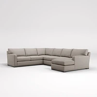 Axis 4-Piece L-Shaped Sectional Sofa with Chaise Lounge