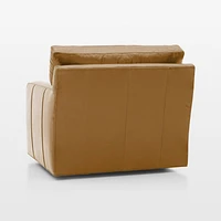 Axis 40" Leather Swivel Chair