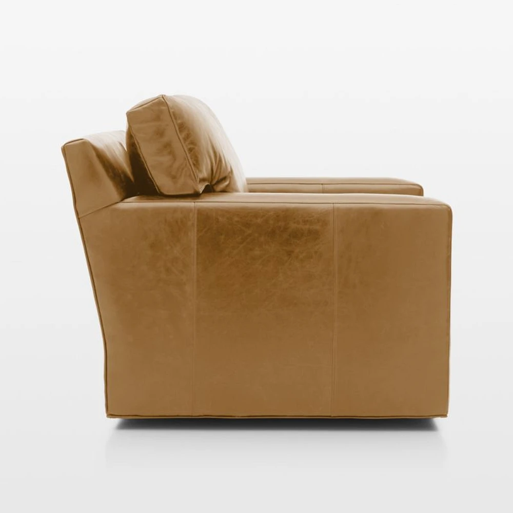 Axis 40" Leather Swivel Chair