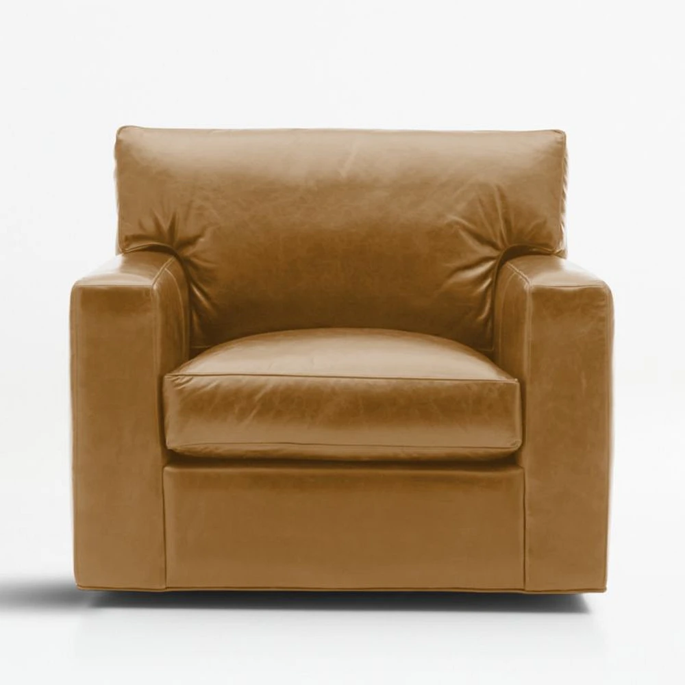 Axis 40" Leather Swivel Chair