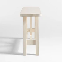 Aya Whitewash Pine Wood 72" Rectangular Console Table by Leanne Ford