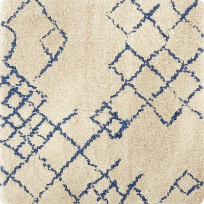 Azulejo Neutral Moroccan Style Rug Swatch