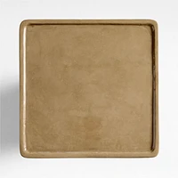 Laguna Beach Caramel Brown Concrete 18" Square End Table by Brigette Romanek