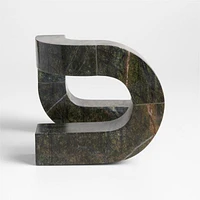 Lucy Green Marble Decorative Sculpture by Brigette Romanek
