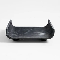 Rox Black Marble Decorative Tray 15" by Brigette Romanek