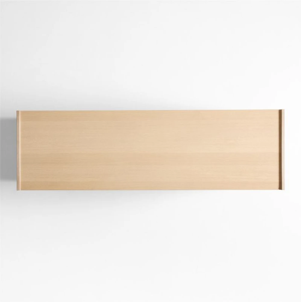 Venice Leather and Oak Wood 6-Drawer Dresser by Brigette Romanek