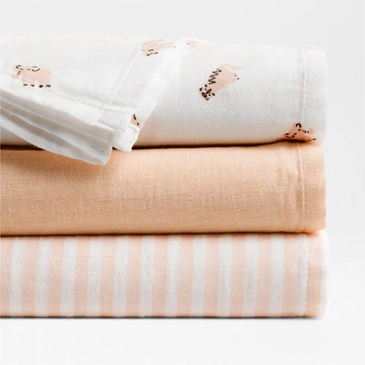 Baby's First Mini Animal Organic Cotton Gauze Baby Swaddle Blankets