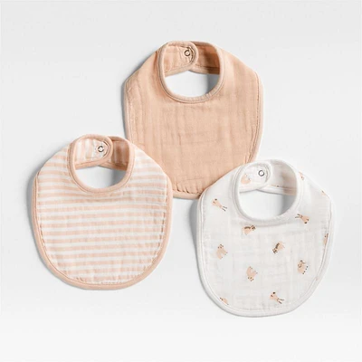Baby's First Mini Animal Organic Cotton Gauze Baby Bib