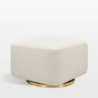 Babyletto Kiwi Ivory Boucle Nursery Gliding Ottoman