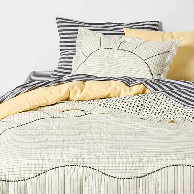 Baja Sunset Yarn Dye Organic Cotton Kids Twin Quilt