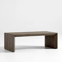 Baja Grey Oak Wood 54" Rectangular Coffee Table