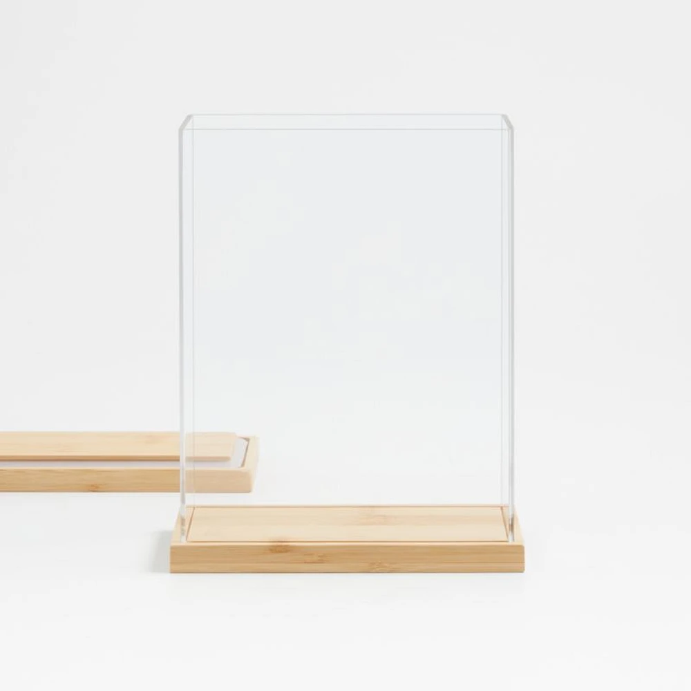 Rectangular Acrylic Kitchen Canister with Bamboo Lid