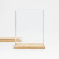 Rectangular Acrylic Kitchen Canister with Bamboo Lid