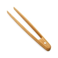 Bamboo Toast Tongs with Magnet