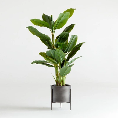 Potted Faux Banana Tree