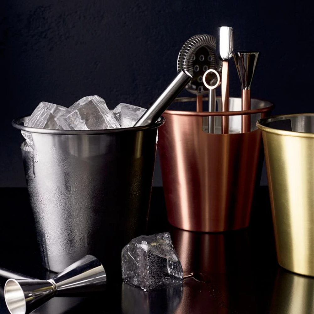 Stainless Steel Bar Tool Set with Gold Finish