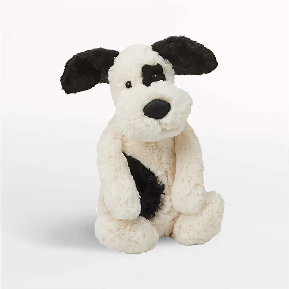 Jellycat ® Bashful Black and Cream Puppy Kids Stuffed Animal