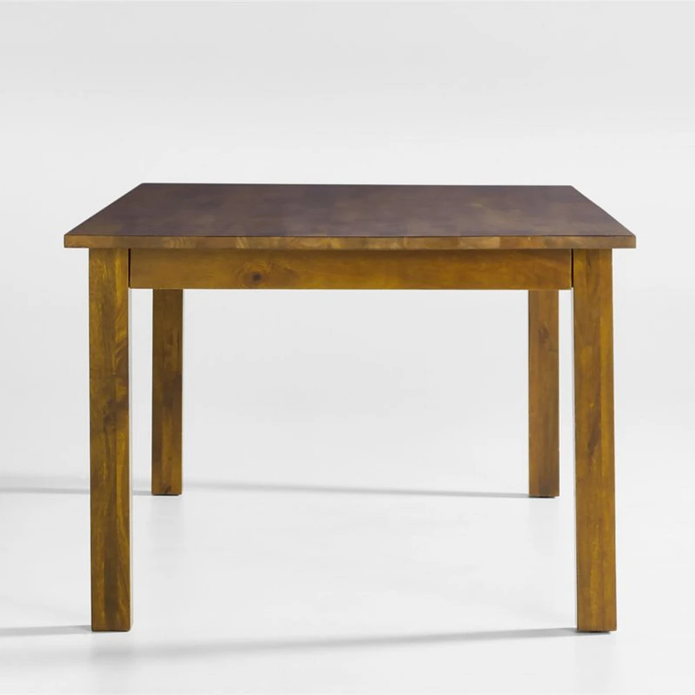 Basque 82"-118" Amber Solid Wood Extendable Dining Table