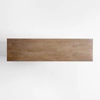 Basque 68" Weathered Light Brown Solid Wood Credenza