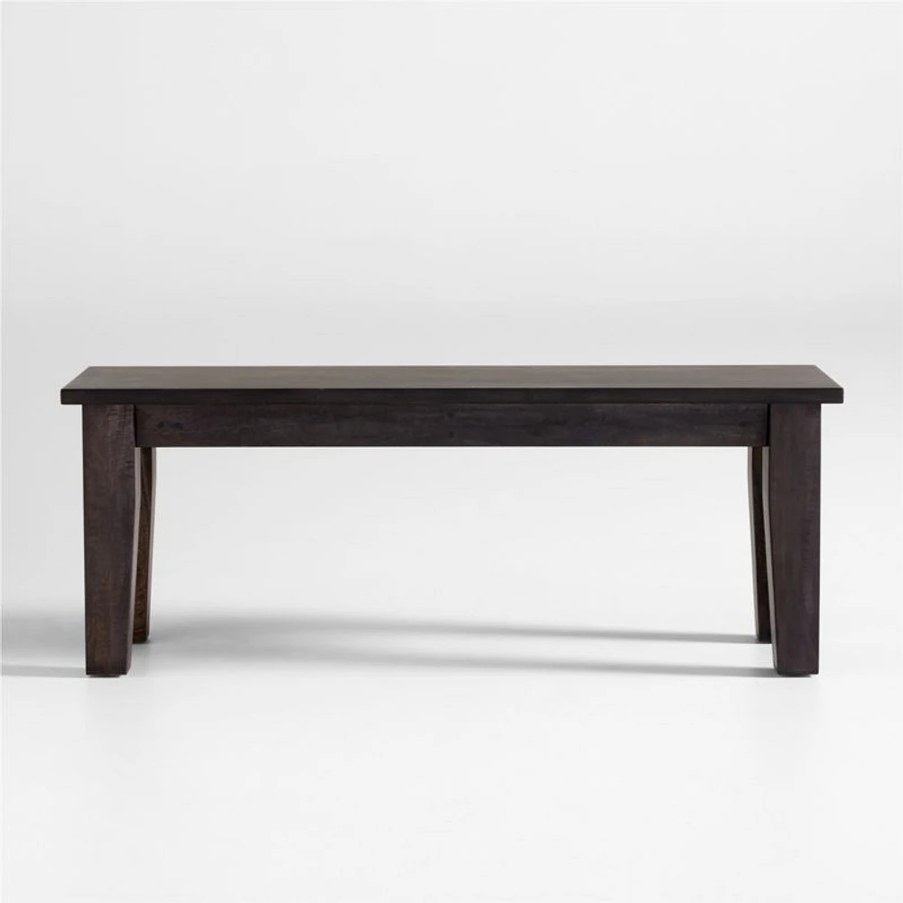 Basque 48" Charcoal Grey Wood Dining Bench