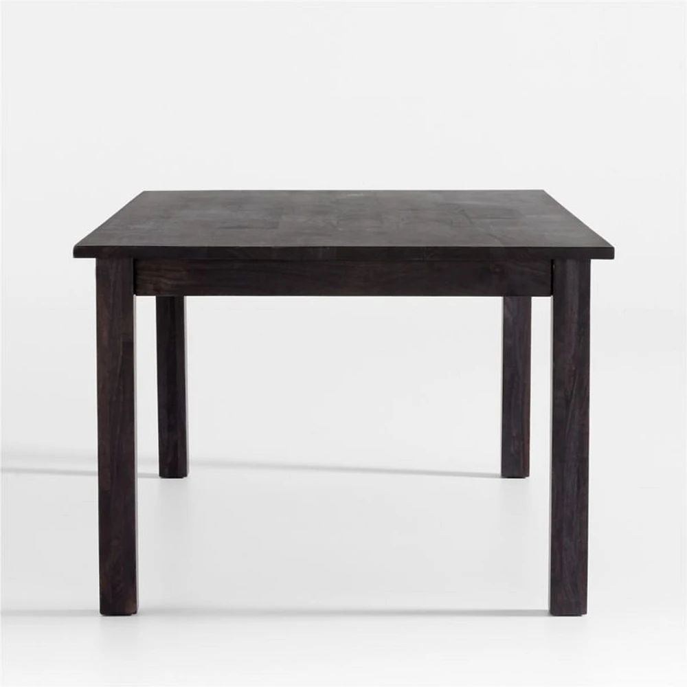 Basque 82"-118" Charcoal Grey Wood Extendable Rectangular Dining Table