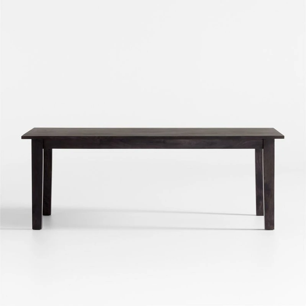 Basque 82"-118" Charcoal Grey Wood Extendable Rectangular Dining Table