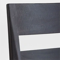 Basque Charcoal Grey Wood Dining Side Chair