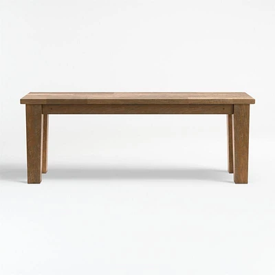 Basque 48" Light Brown Solid Wood Dining Bench