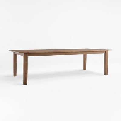 Basque 104" Weathered Light Brown Solid Wood Dining Table