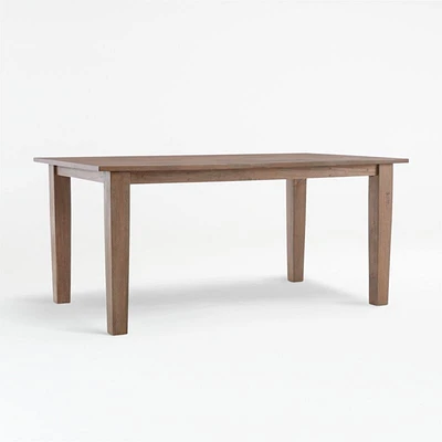 Basque 65" Weathered Light Brown Solid Wood Dining Table