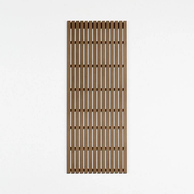 Batten Brown Oak 24" Back Storage Slatwall Panel