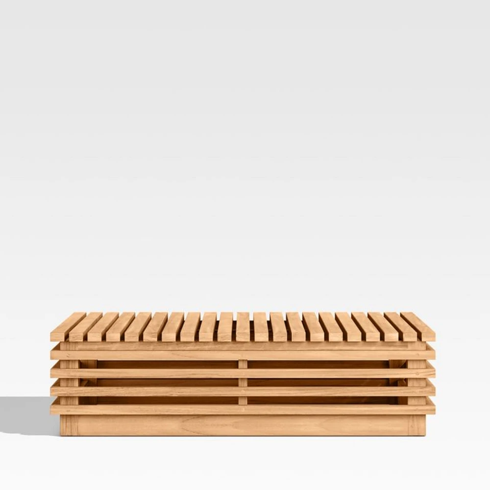 Batten Natural Teak Outdoor Coffee Table