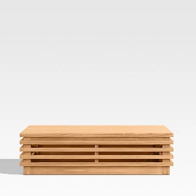 Batten Natural Teak Outdoor Coffee Table