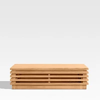 Batten Natural Teak Outdoor Coffee Table