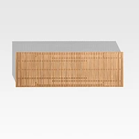 Batten 86"-110" Natural Teak Extendable Outdoor Dining Table