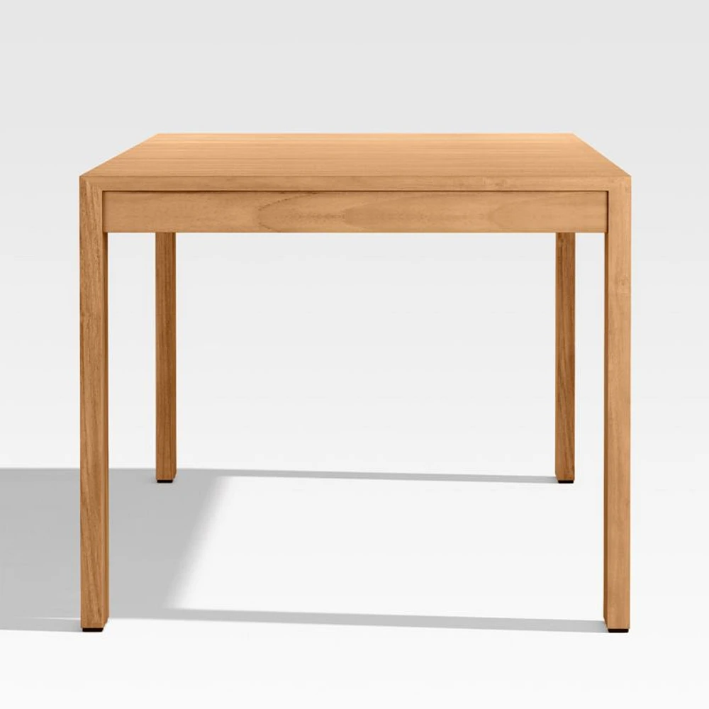 Batten 86"-110" Natural Teak Extendable Outdoor Dining Table