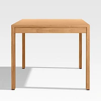 Batten 86"-110" Natural Teak Extendable Outdoor Dining Table