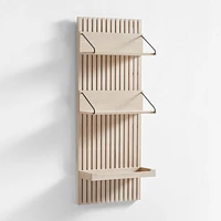 Batten White Oak Panel and Reversible Shelf Set