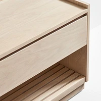 Batten Oak Storage Bench and Panel Set with Flat Shelf and Coat Rack