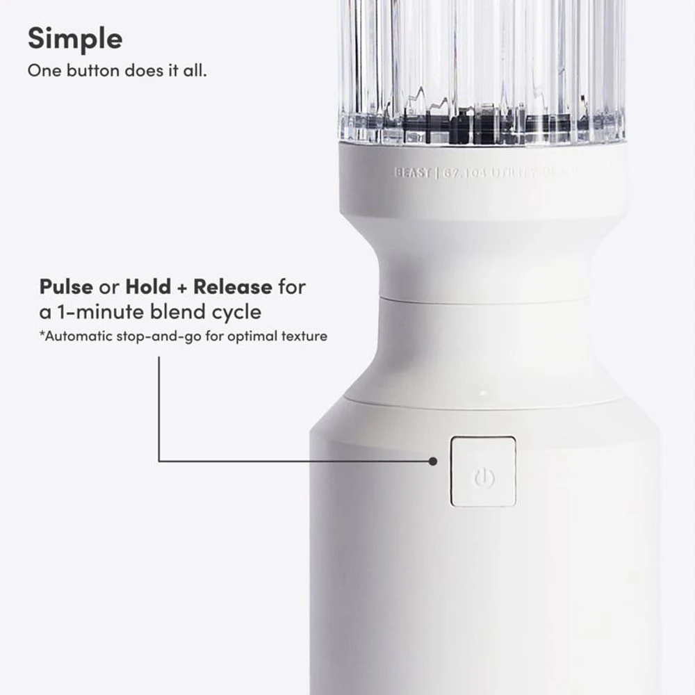 Beast ® Mini Blender in Cloud White