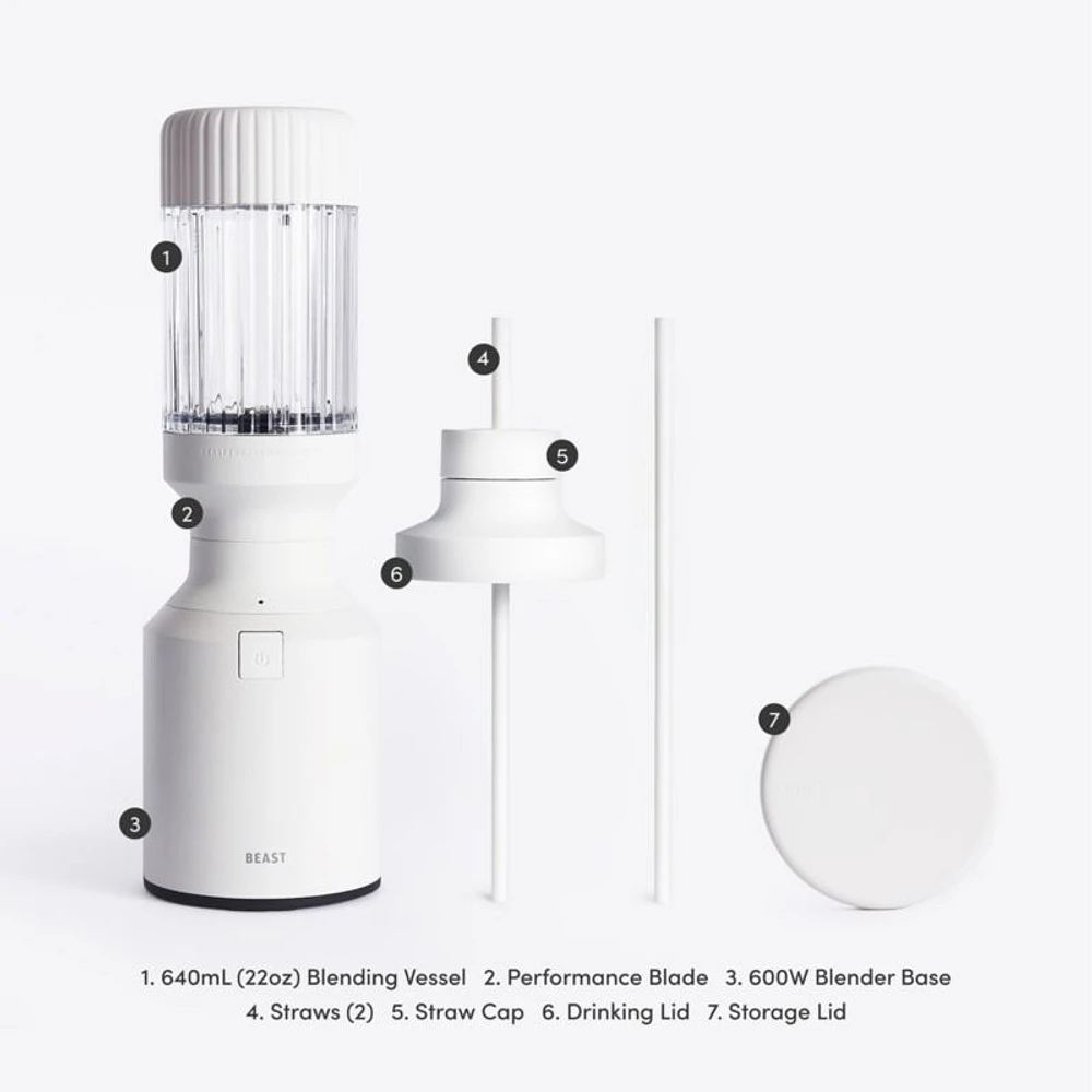 Beast ® Mini Blender in Cloud White