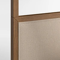 Beau Barley Brown Wood and Upholstered Kids Bunk Bed