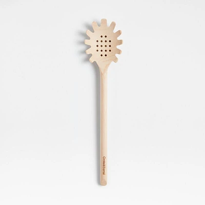 Crate & Barrel Beechwood Pasta Spoon