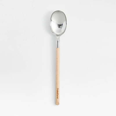 Crate & Barrel Beechwood and Stainless Steel Spoon