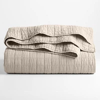 Belgian Flax Linen Natural Full/Queen Quilt