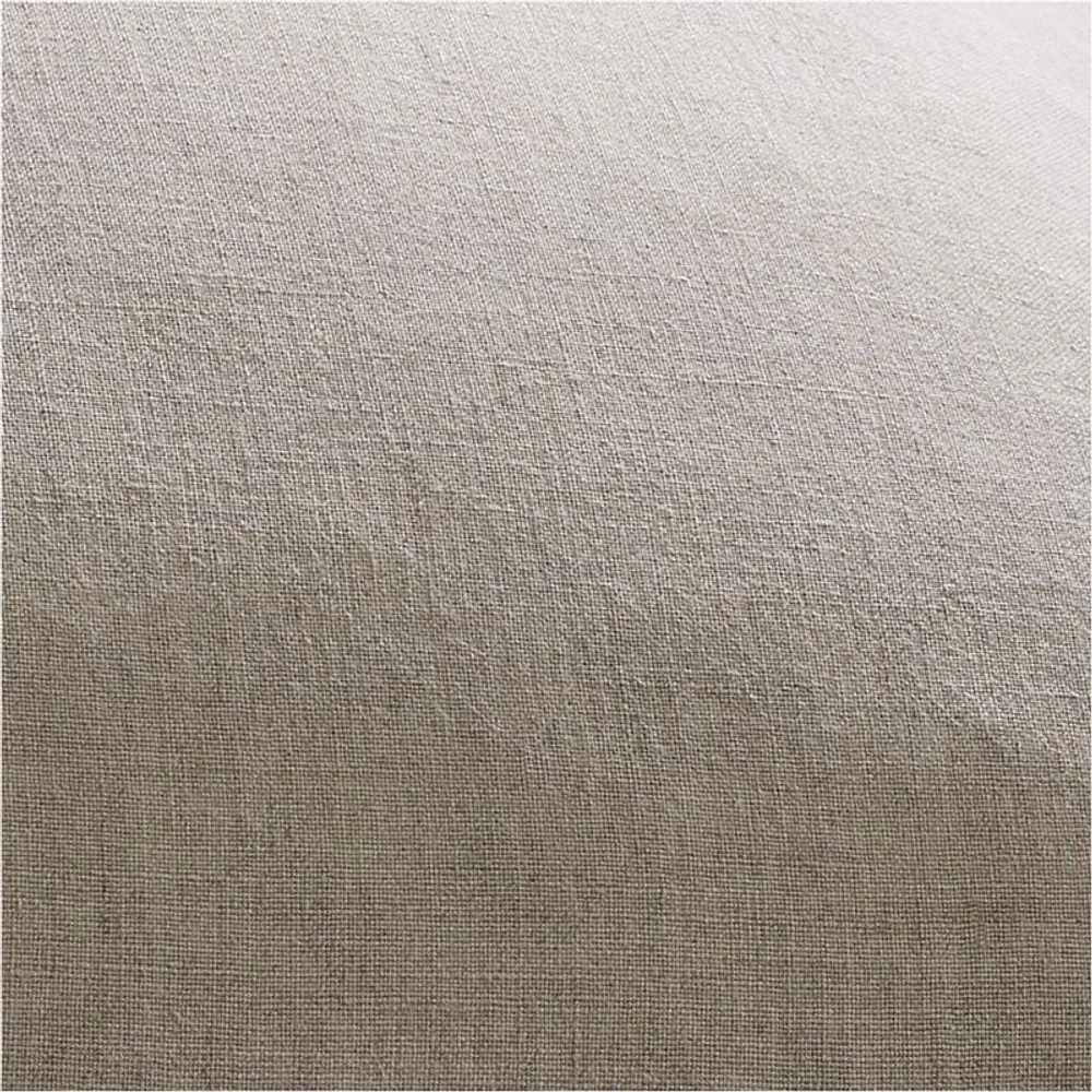 Warm Natural Belgian Flax Linen 54"x20" Body Pillow Cover